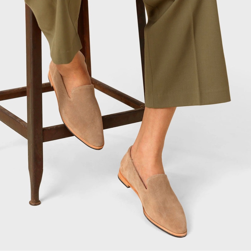 Pointed Toupe Flat | Portland Leather Goods | Size 9 runs large